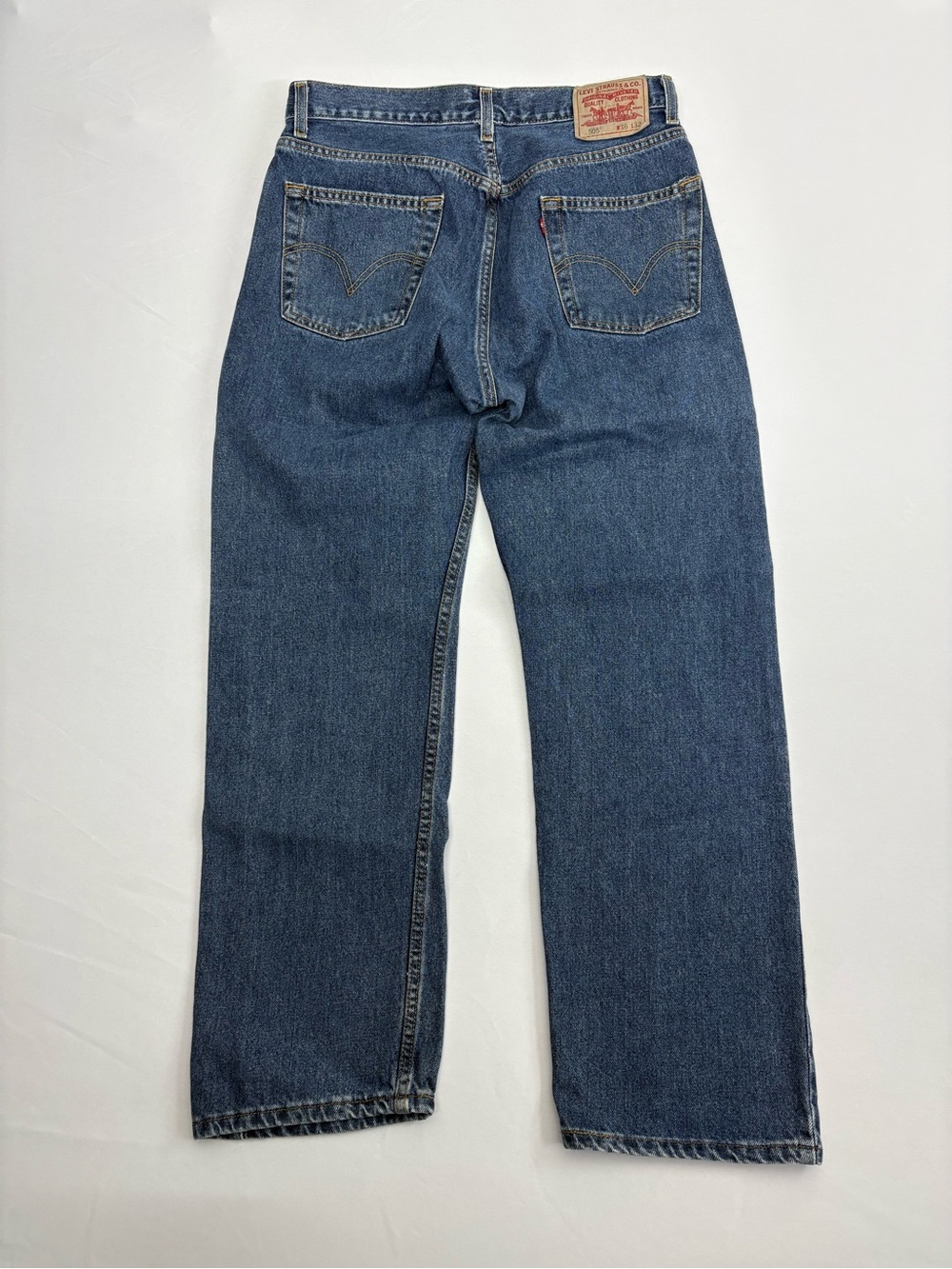 Vintage Levis 505 Jeans Men's 36x32 Blue Regular Fit Straight Leg Denim Western